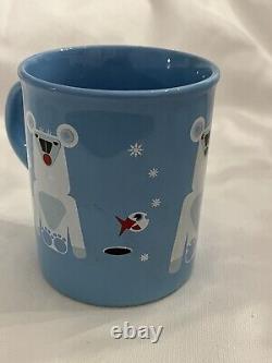 Extremely Rare Blue Marimekko Yakaruf mug cup Made In England FREE SHIPPING