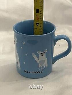 Extremely Rare Blue Marimekko Yakaruf mug cup Made In England FREE SHIPPING