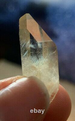 Extremely Rare Blue Mist Fire Citrine Natural Terminated Crystal Colorado