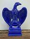 Extremely Rare Ceramic Blue Eagle Vintage Early 1960s Statue