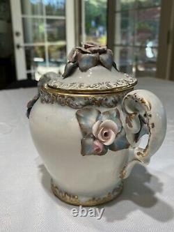 Extremely Rare Cordey Tea Set, Porcelain Pale Blue
