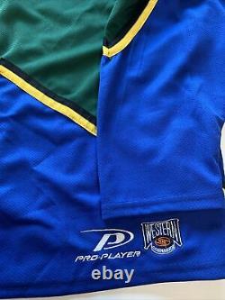 Extremely Rare Dallas Stars Royal Blue & Green Pro Player Jersey Mens XL Mint