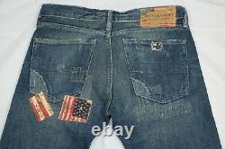 Extremely Rare Denim Supply Ralph Lauren Flags Patchwork Jeans Slim Size 31 1967