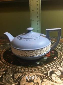 Extremely Rare Egyptian Collection Wedgwood Jasperware Small Teapot