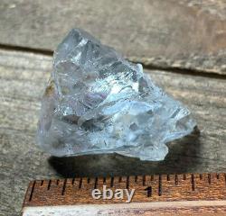 Extremely Rare Etched Blue Topaz Natural Crystal Madagascar Mt Ibity