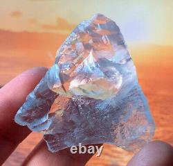 Extremely Rare Etched Blue Topaz Natural Crystal Madagascar Mt Ibity