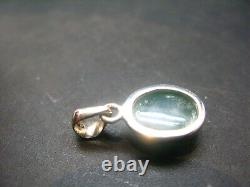 Extremely Rare Grandidierite Silver Pendant From Madagascar 0.9 3.09 Grams