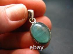 Extremely Rare Grandidierite Silver Pendant From Madagascar 0.9 3.09 Grams