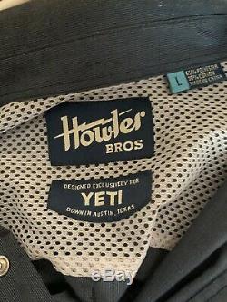 Extremely Rare Howler Brothers X Yeti Long Sleeve Pearl Snap Goucho. Large