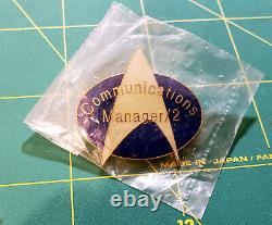 Extremely Rare IBM OS 2/ Warp Star Trek Pin, 1993 Hollywood Pins 1 Dark Blue Pin