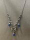 Extremely Rare James Avery Blue Lapis Sterling 925 Chandelier Necklace Retired