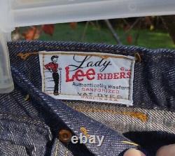 Extremely Rare Lady Lee Riders Blue Jeans Vintage 1960's VGC