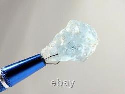 Extremely Rare Large Natural Blue Topaz Crystal Gem Capão do Lana Mine, Brazil