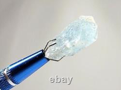 Extremely Rare Large Natural Blue Topaz Crystal Gem Capão do Lana Mine, Brazil