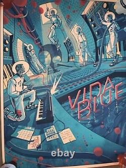 Extremely Rare Limited Edition Vida Blue Gig Poster Silk Art Print ##/30