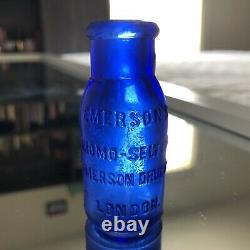 Extremely Rare London Bromo Seltzer Cobalt Blue