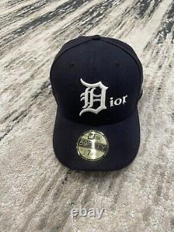 Extremely Rare Lost Cause Dior Detroit Tigers Navy Blue Hat 7 1/4