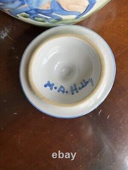 Extremely Rare MA Hadley Pottery Bean Pot / Cookie Jar Bird