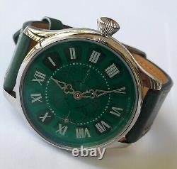 Extremely Rare MOLNIA 3602 Genuine SSSR Pocket Watch Converted Into Green Gleam