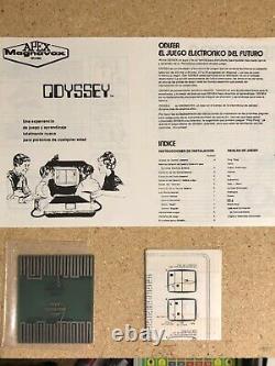 Extremely Rare Magnavox Odyssey Apex Blue Card with Instructions and Manual