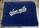 Extremely Rare Olan Mills Photography Backdrop Navy Blue Velvet Embroidered