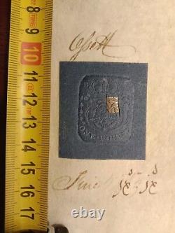 Extremely Rare One Pound Blue Stamp Act 1765 On Sheet On Parchment Document 1826