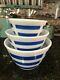 Extremely Rare (Opalex) Bold Blue Striped Bowls