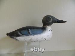 Extremely Rare Pratt Blue Winged Teal Drake Duck Decoy, Not Mason Nice Original