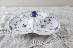 Extremely Rare Royal Copenhagen Blue Fluted Relish dish #1167