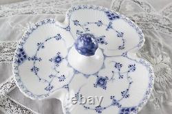 Extremely Rare Royal Copenhagen Blue Fluted Relish dish #1167