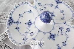 Extremely Rare Royal Copenhagen Blue Fluted Relish dish #1167