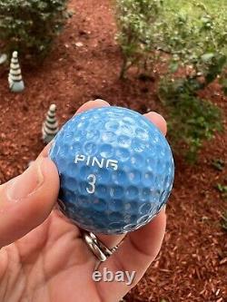 Extremely Rare! Solid Medium Blue Ping Eye Karsten Golf Ball