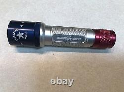 Extremely Rare, Surefire Patriotic Flashlight Red White and Blue Demo Unit