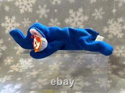 Extremely Rare Ty Original Peanut Roral Blue Elephant with Tags excellent condit