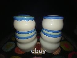 Extremely Rare VINTAGE MA Hadley SNOWMAN SHAPED 5 Salt & Pepper Shakers NEW