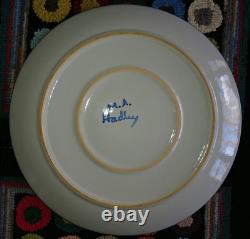 Extremely Rare VNTG MA Hadley Pottery County Collage 15 Chop Plate Platter NEW