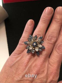 Extremely Rare Vintage 14K EFFY Sapphire & Diamond Ring, New WithOriginal Tags