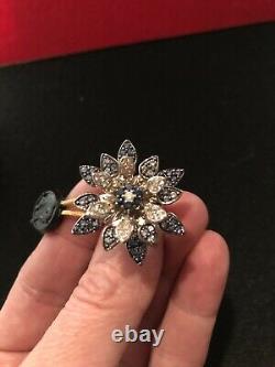 Extremely Rare Vintage 14K EFFY Sapphire & Diamond Ring, New WithOriginal Tags