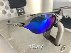 Extremely Rare Vintage Beautiful Oakley Romeo 2 X Metal / Saphire Blue