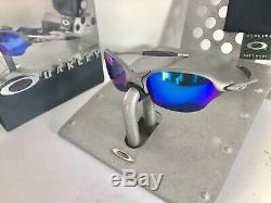 Extremely Rare Vintage Beautiful Oakley Romeo 2 X Metal / Saphire Blue