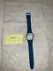 Extremely Rare Vintage Swatch GS101 12 Flags Watch Blue Band Ebauches Swiss 1984