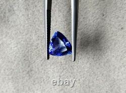 Extremely Rare and Natural AAAA+ Grade Trillion Shape 9mm 3 carat Tanzanite