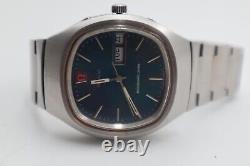 Extremely Rare omega 196 0036 Megaquartz 32 KHz Stainless Steel BLUE dial