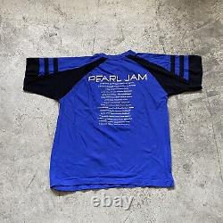 Extremely Rare pearl jam 2006 world tour Blue shirt / jersey Mens Size Large