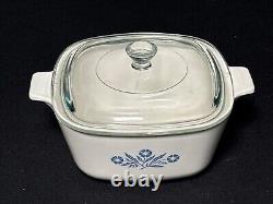 Extremely rare, 1957 pre-Production 1 3/4 qt Corning Ware Blue Cornflower