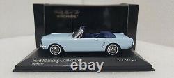 Ford Mustang Convertible 1964 Light Blue 143 Minichamps Extremely Rare