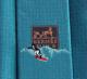 Formal New Tags Hermes Jacquard Silk Tie Surf Turquoise Extremely Rare Mint