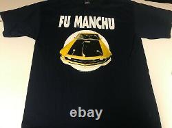 Fu Manchu New XL 1996 In Search Of Shirt Navy Blue EXTREMELY RARE LICENSED