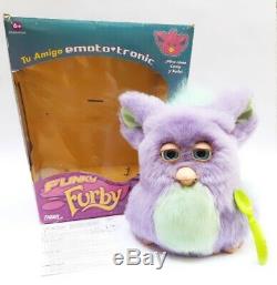 Funky furby 2006 emoto tronic 62169 purple blue eyes BOXED EXTREMELY RARE