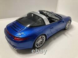 GT Spirit 118 Scale BLUE Porsche 911 Targa 4S Extremely Rare #0836 / 1,500